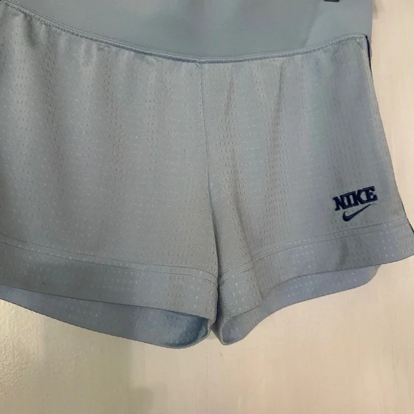 Nike Shorts Sky Blue With Navy & White Stripes - Picture 2 of 5